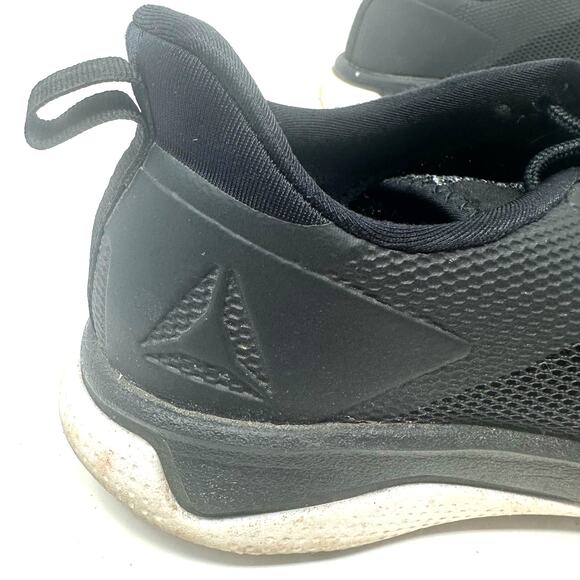 Reebok Size 9.5 Sneakers Black Lightweight Running Lace Up Outdoors Gym Sports - Picture 5 of 8